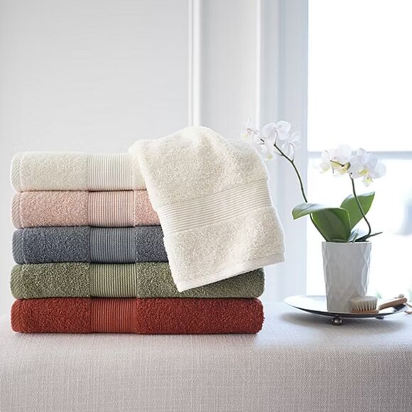 Fieldcrest Heritage Oversized Spa 30"x60"Bath Towel - Spice 925384 - Picture 2 of 3